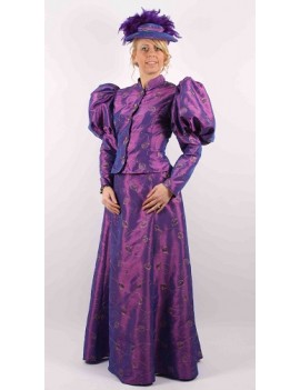 Victorian Lady Purple Taffeta