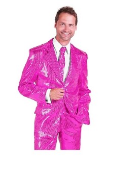 Pink Sequin 3 Piece Suit