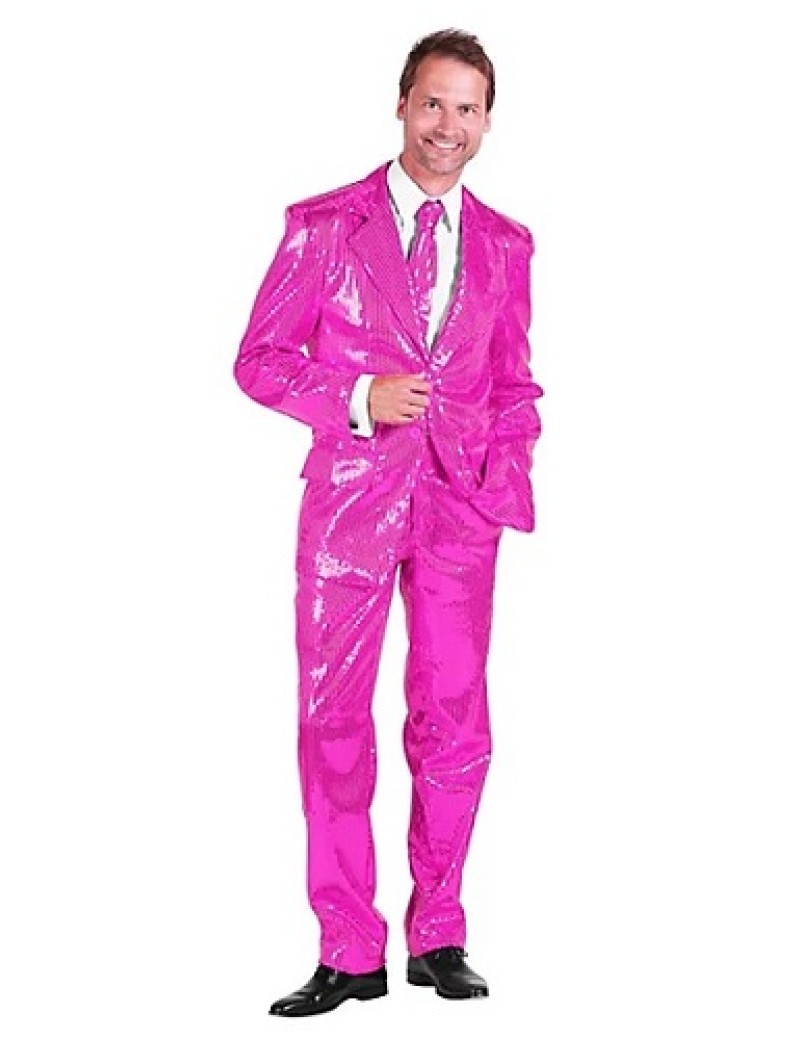 Pink Sequin 3 Piece Suit