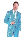 Turquoise Blue Sequin 3 Piece Suit