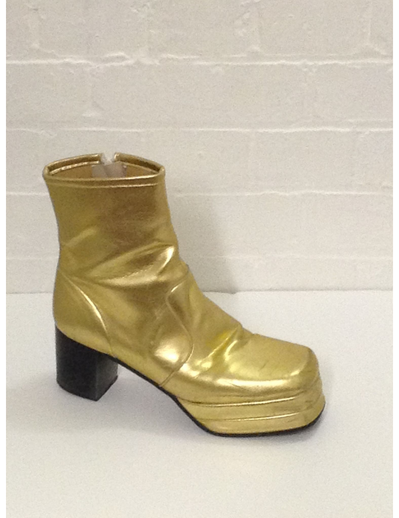 1970s Platform Gold Ankle Boots Fantasy Shoes Lenny 8