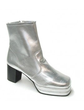 1970s Silver Platform Boots Fantasy Shoes Lenny 8