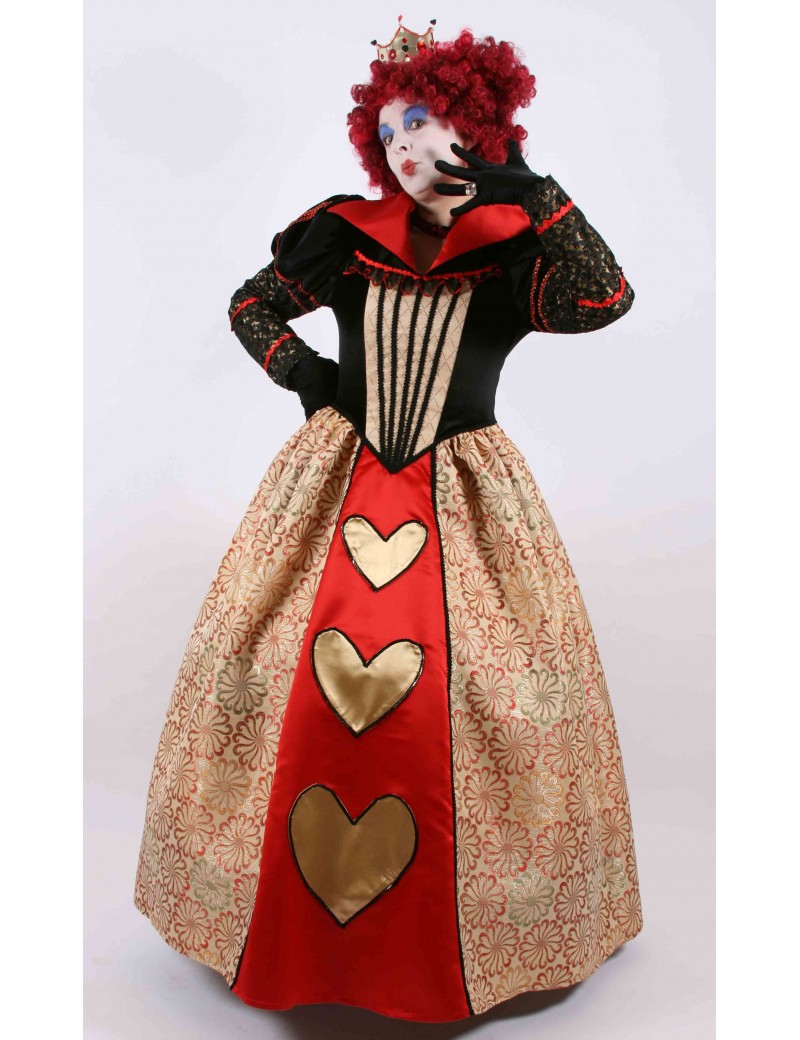 Costume-Disney-Alice In Wonderland-Red Queen-Pantomime-Womans Fancy Dress
