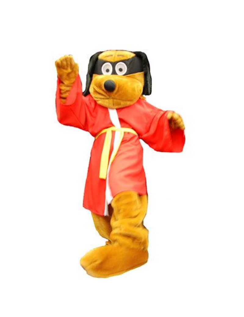 Karate Dog 80s Mascot Costume