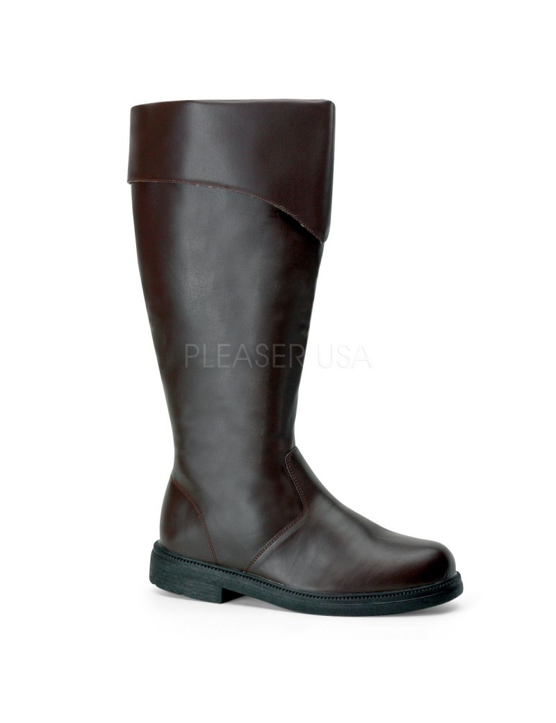 Character Long Brown Boots Pleaser Captain -100