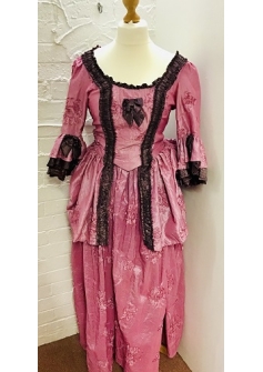 Genies Georgian Dress Rose Long BF8