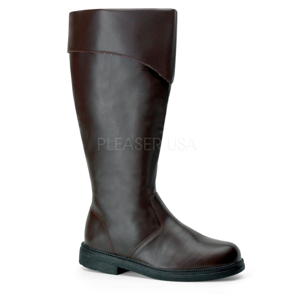 Character Long Brown Boots Pleaser Captain -100